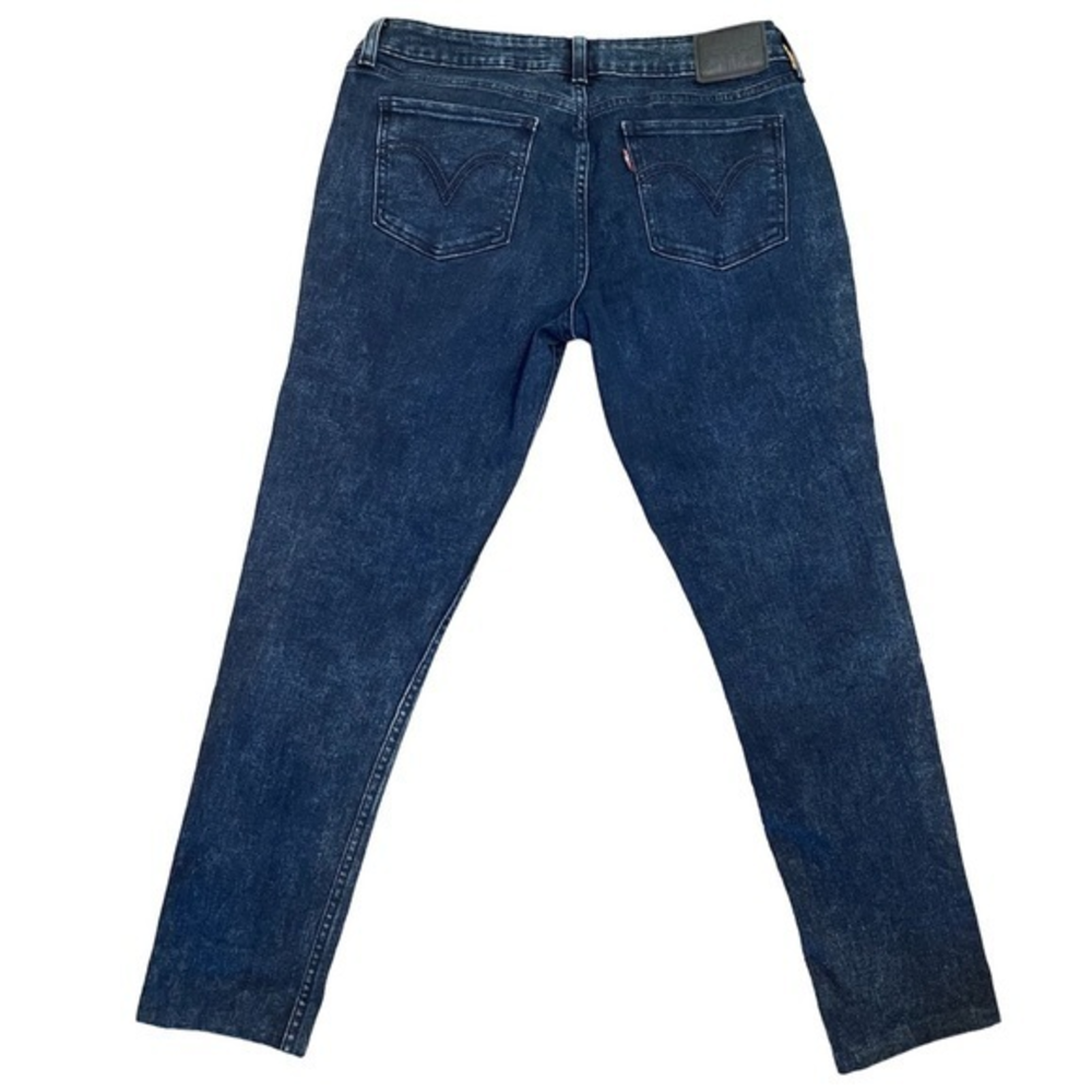 32 Short‎ Levi’s 535 Super Skinny Jeans Dark Slight Acid Wash Black Tag Stretch